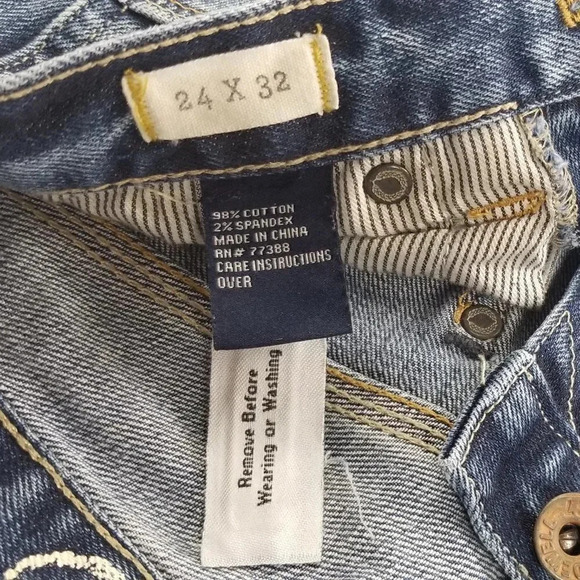 Madewell Factory Distressed 24X32 Blue Denim Jeans - Picture 4 of 9